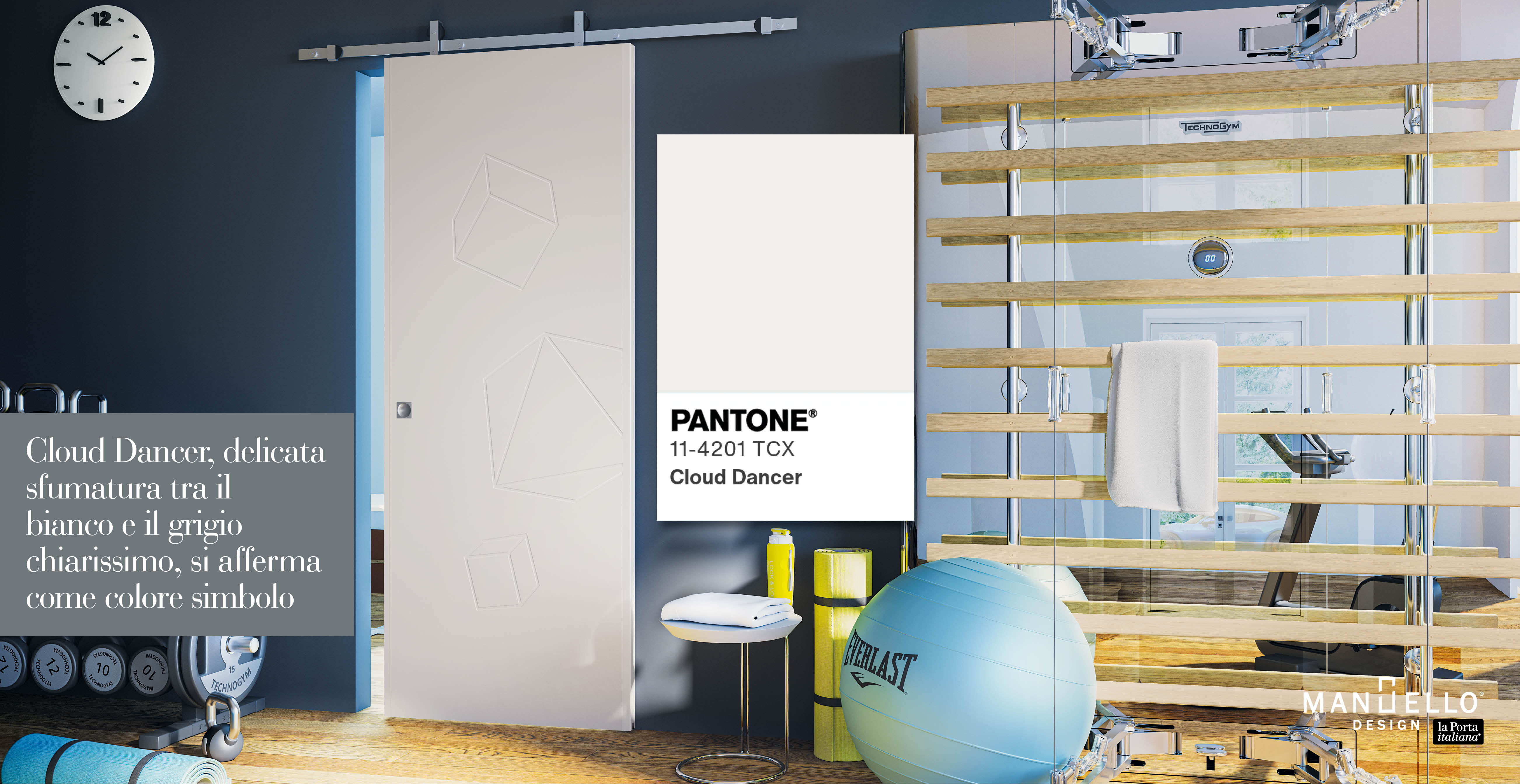 Cloud Dancer: il colore dell’anno che incontra l’eleganza delle porte Manuello Design