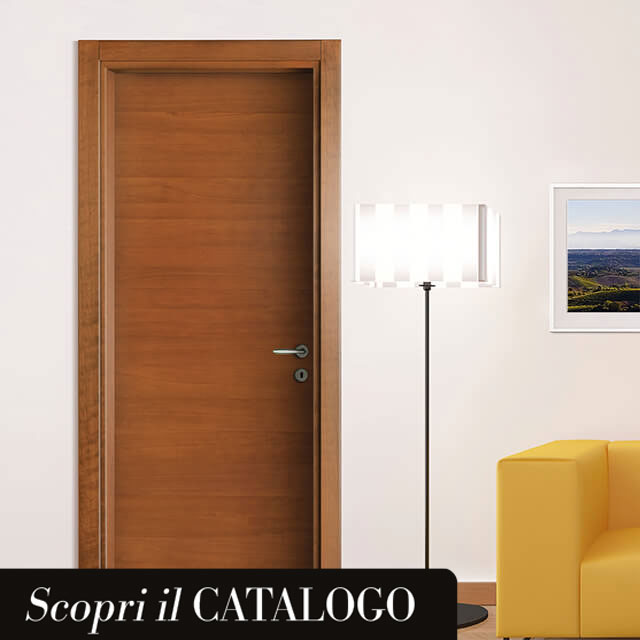 ambientazione porta legno